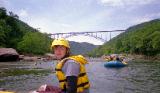 Grandson Joey Ricketts rafting in West Virginia