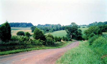 Country road in Pittsylvania County, Virginia